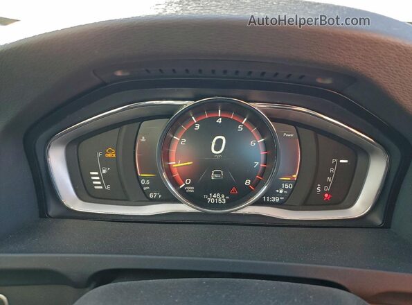 YV126MFL5J2461789 2018 VOLVO S60 Серый Вид щитка приборов