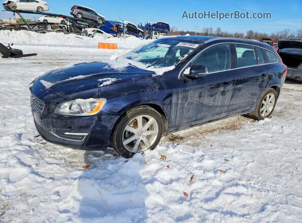 YV140MEK2H1351513 2017 VOLVO V60 Blue წინა მარცხენა ხედი სამი მეოთხედიდან
