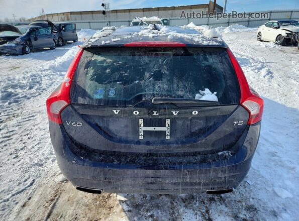 YV140MEK2H1351513 2017 VOLVO V60 Blue უკანა ხედი