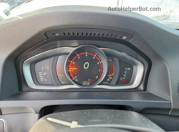 YV140MEK2H1351513 2017 VOLVO V60 Blue ხელსაწყოთა პანელის ხედი