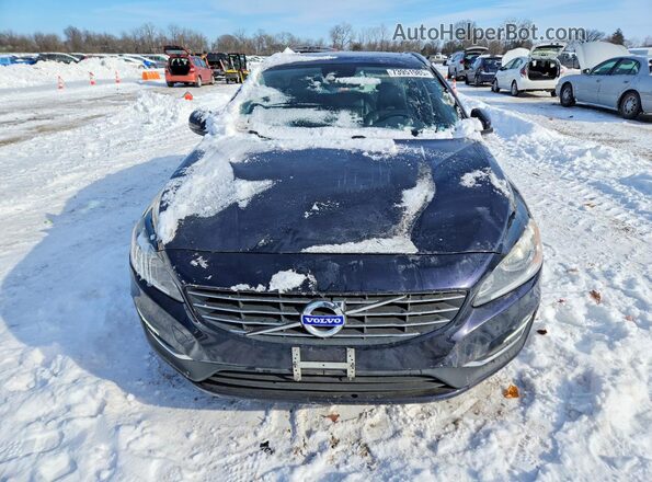 YV140MEK2H1351513 2017 VOLVO V60 Blue წინა ხედი