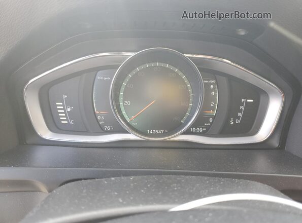 YV140MEK6H1367360 2017 VOLVO V60 Gray Widok zestawu wskaźników