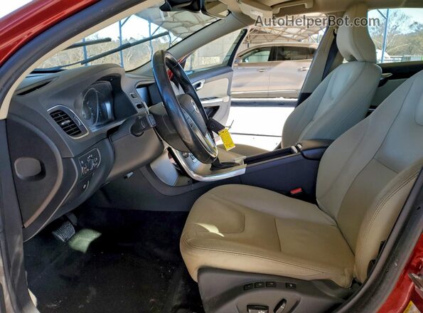 YV140MEK8H1341228 2017 VOLVO V60 Red Vista interior delantera