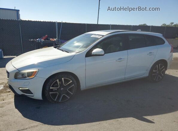 YV140MEL4J2378477 2018 VOLVO V60 Белый Передняя левая четверть