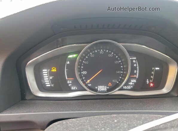 YV140MEL8J2394830 2018 VOLVO V60 Черный Вид щитка приборов