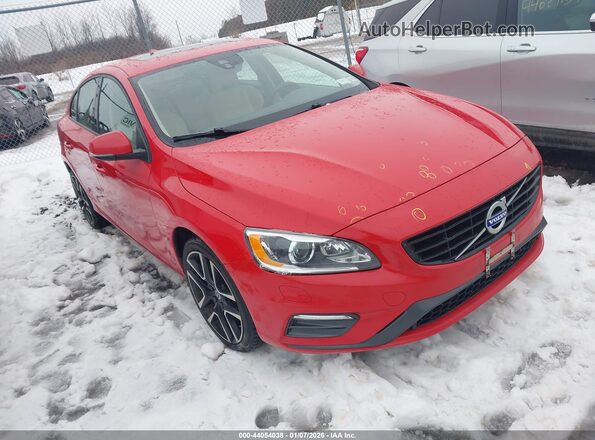 YV140MTL9J2459459 2018 VOLVO S60 Red Առջևի աջ