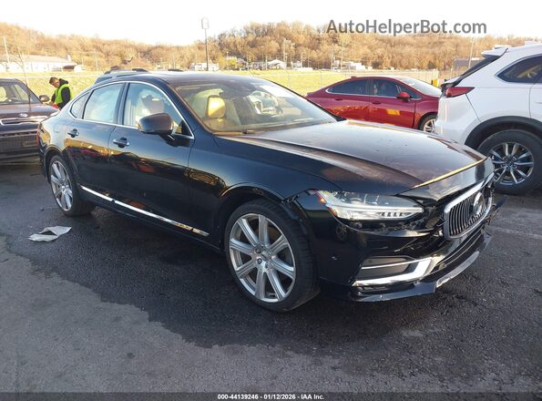 YV1A22ML4H1013901 2017 VOLVO S90 Черный Передняя правая четверть