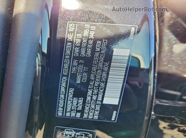 YV4062PE3T1475763 2026 VOLVO XC90 Black Widok komory silnika