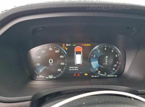 YV4102NK1J1027694 2018 VOLVO V90 Серый Вид щитка приборов