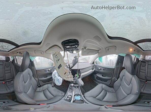 YV4102WK1M1074257 2021 VOLVO V60 Charcoal Vista interior de 360 grados
