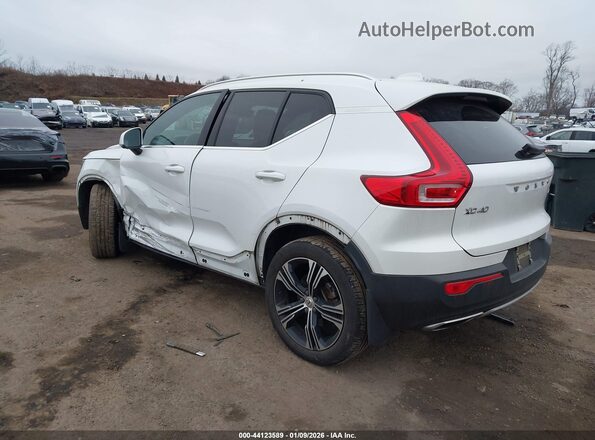 YV4162UL3K2073371 2019 VOLVO XC40 Белый Задняя левая четверть