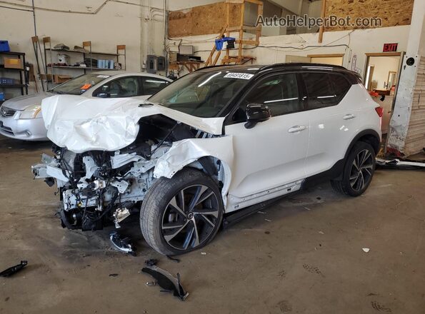YV4162UM5K2047993 2019 VOLVO XC40 White Передня ліва чверть