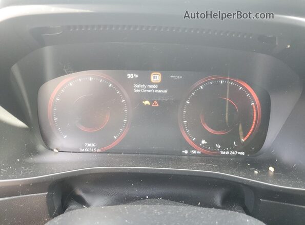 YV4162UM5K2047993 2019 VOLVO XC40 White Вид щитка приладів