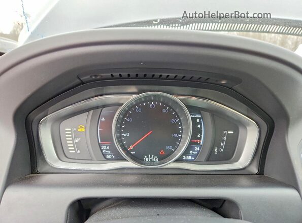 YV449MRK3G2889228 2016 VOLVO XC60 Blue Вид щитка приладів