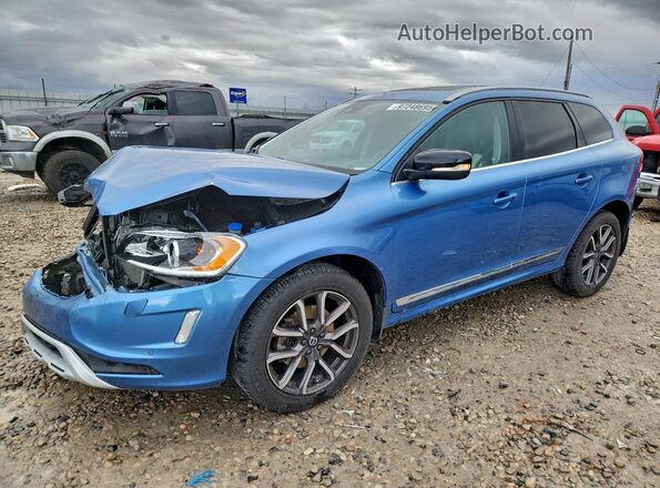 YV449MRR8H2074876 2017 VOLVO XC60 Синий Передняя левая четверть