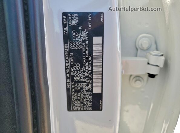 YV4A22PLXK1463235 2019 VOLVO XC90 Белый Панорамный вид салона 360°