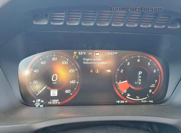 YV4A22PLXK1463235 2019 VOLVO XC90 Белый Вид щитка приборов