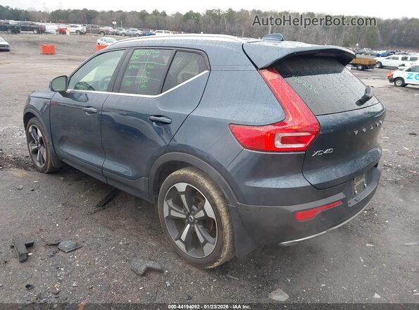 YV4AC2HL5K2050239 2019 VOLVO XC40 Dark Blue Задняя левая четверть