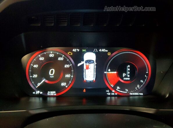 YV4BC0PL1G1091118 2016 VOLVO XC90 Серый Вид щитка приборов