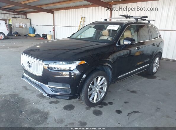 YV4BC0PL2G1050903 2016 VOLVO XC90 HYBRID Black Vista tres cuartos delantera izquierda