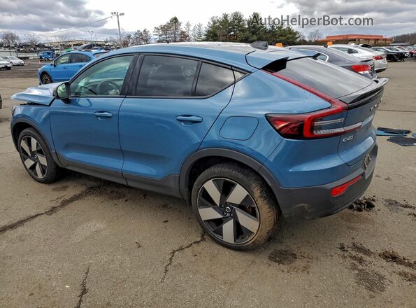 YV4ED3GM7P2037837 2023 VOLVO C40 Синий Задняя левая четверть