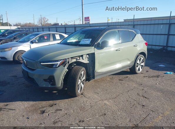 YV4ED3UL2P2106509 2023 VOLVO XC40 RECHARGE PURE ELECTRIC Green Front left