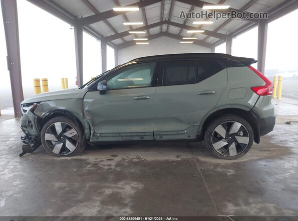 YV4ED3UM0P2082249 2023 VOLVO XC40 RECHARGE PURE ELECTRIC Green Вид задньої частини салону