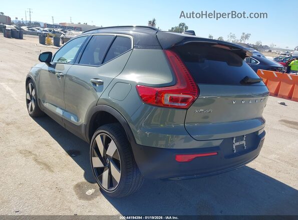 YV4ED3UM2P2086867 2023 VOLVO XC40 RECHARGE PURE ELECTRIC Gray Rear left