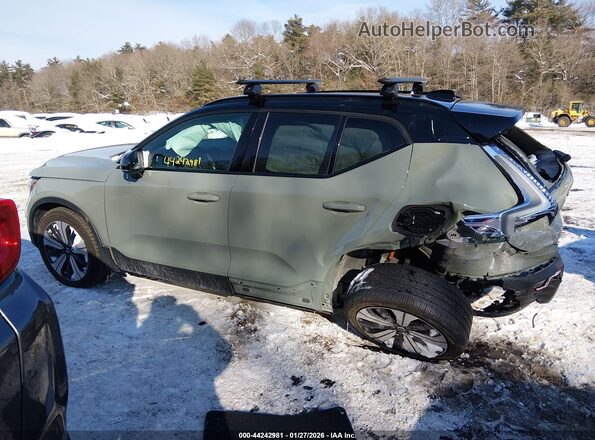 YV4ED3UW8P2076829 2023 VOLVO XC40 RECHARGE PURE ELECTRIC Green Панорамний вид салону 360°