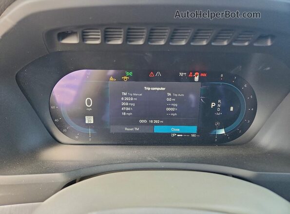 YV4L12PV0P1941294 2023 VOLVO XC90 Black Widok zestawu wskaźników