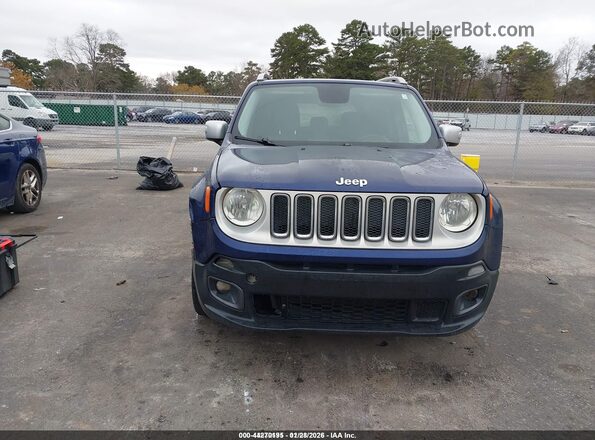 ZACCJADT4GPC54951 2016 JEEP RENEGADE Синий Вид щитка приборов