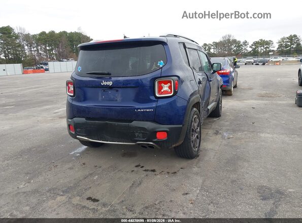 ZACCJADT4GPC54951 2016 JEEP RENEGADE Синий Задняя правая четверть