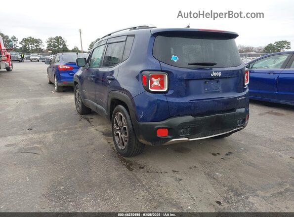 ZACCJADT4GPC54951 2016 JEEP RENEGADE Синий Задняя левая четверть