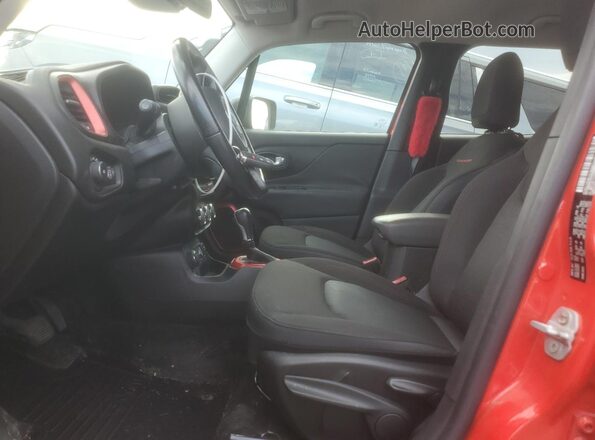 ZACCJBCT5GPD17949 2016 JEEP RENEGADE Красный Вид салона спереди