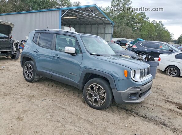 ZACCJBDB0HPE47256 2017 JEEP RENEGADE Синий Передняя правая четверть