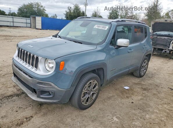 ZACCJBDB0HPE47256 2017 JEEP RENEGADE Синий Передняя левая четверть