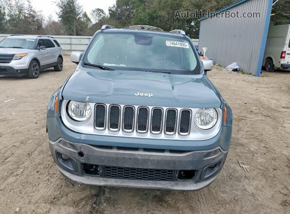 ZACCJBDB0HPE47256 2017 JEEP RENEGADE Синий Вид спереди
