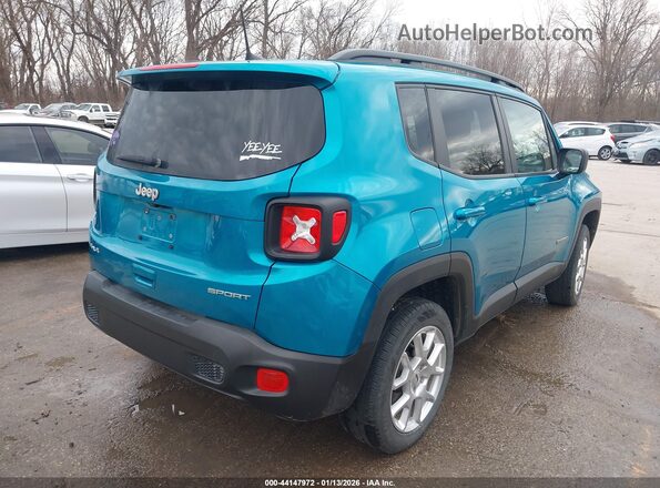 ZACNJDA12NPP01011 2022 JEEP RENEGADE Бирюзовый Задняя правая четверть