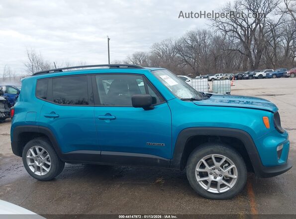ZACNJDA12NPP01011 2022 JEEP RENEGADE Бирюзовый Вид задней части салона
