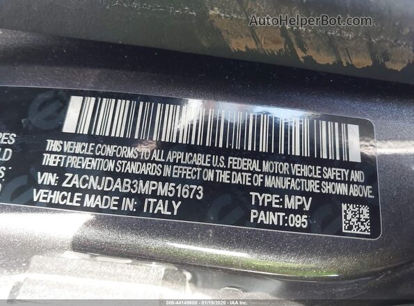 ZACNJDAB3MPM51673 2021 JEEP RENEGADE Gray Engine compartment view