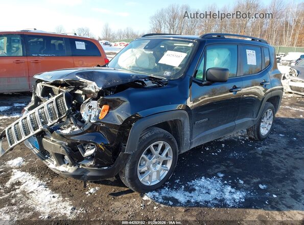 ZACNJDB14PPP61468 2023 JEEP RENEGADE Black წინა მარცხენა ხედი სამი მეოთხედიდან