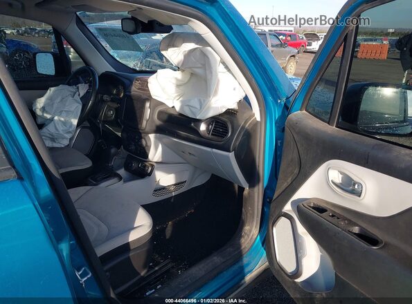 ZACNJDB15NPN96494 2022 JEEP RENEGADE Бирюзовый Вид салона спереди