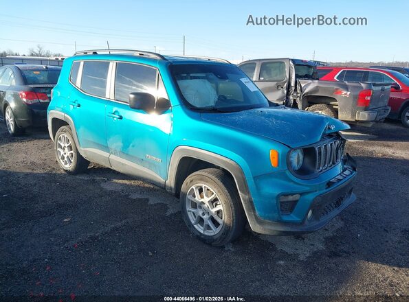 ZACNJDB15NPN96494 2022 JEEP RENEGADE Бирюзовый Передняя правая четверть