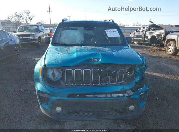 ZACNJDB15NPN96494 2022 JEEP RENEGADE Бирюзовый Вид задней части салона