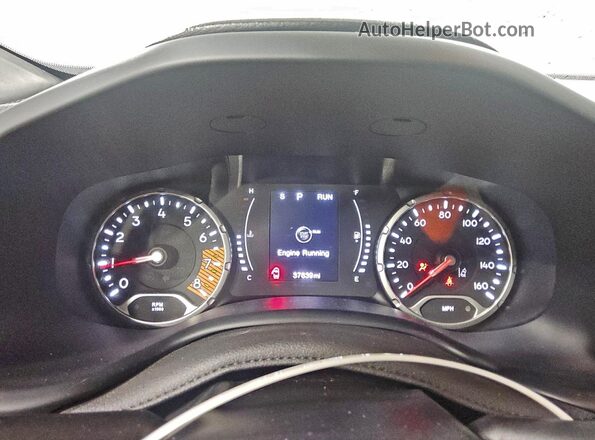 ZACNJDB17PPP72402 2023 JEEP RENEGADE Red ხელსაწყოთა პანელის ხედი