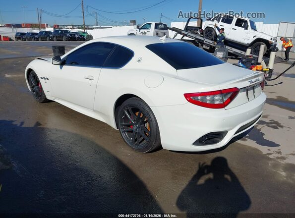 ZAM45VLA3J0255887 2018 MASERATI GRANTURISM White Trasero izquierdo
