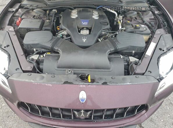 ZAM56RPA3H1211671 2017 MASERATI QUATTROPOR Темно-бордовый Вид задней части салона