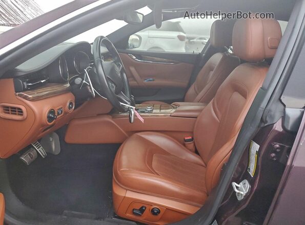 ZAM56RPA3H1211671 2017 MASERATI QUATTROPOR Темно-бордовый Вид салона спереди