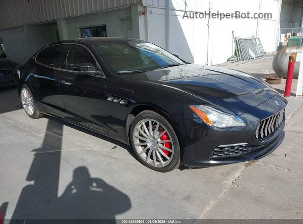 ZAM56RPL3H1224020 2017 MASERATI QUATTROPOR Черный Передняя правая четверть