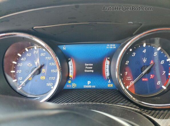 ZAM56YRA2J1290845 2018 MASERATI QUATTROPOR Silver Widok zestawu wskaźników